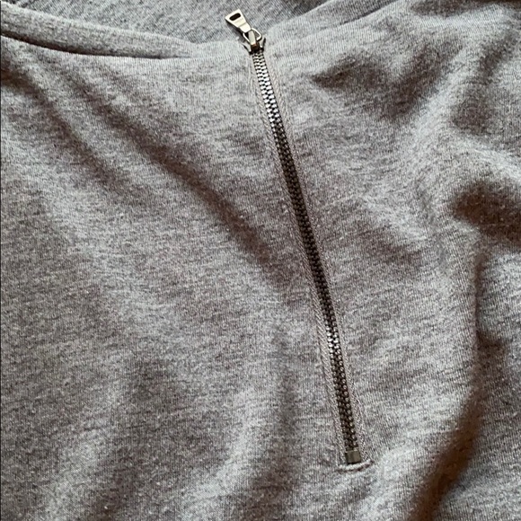 LOFT gray dress with pleated skirt attached - Picture 4 of 4